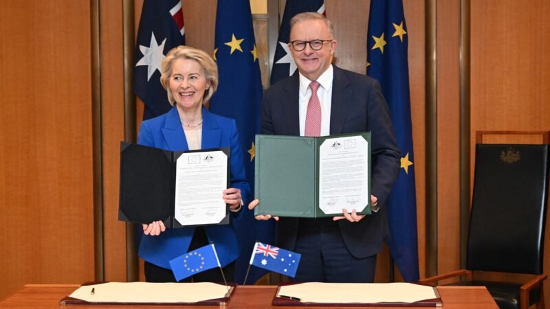 Austrália e União Europeia fecham acordo comercial em meio à tensão global