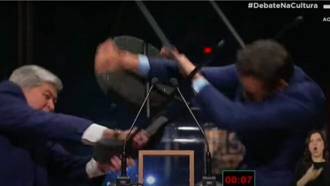 Justiça homologa acordo entre Datena e Pablo Marçal sobre agressão em debate
