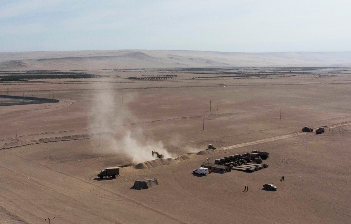 Chile inicia construção de muro na fronteira com Peru; veja primeiras fotos