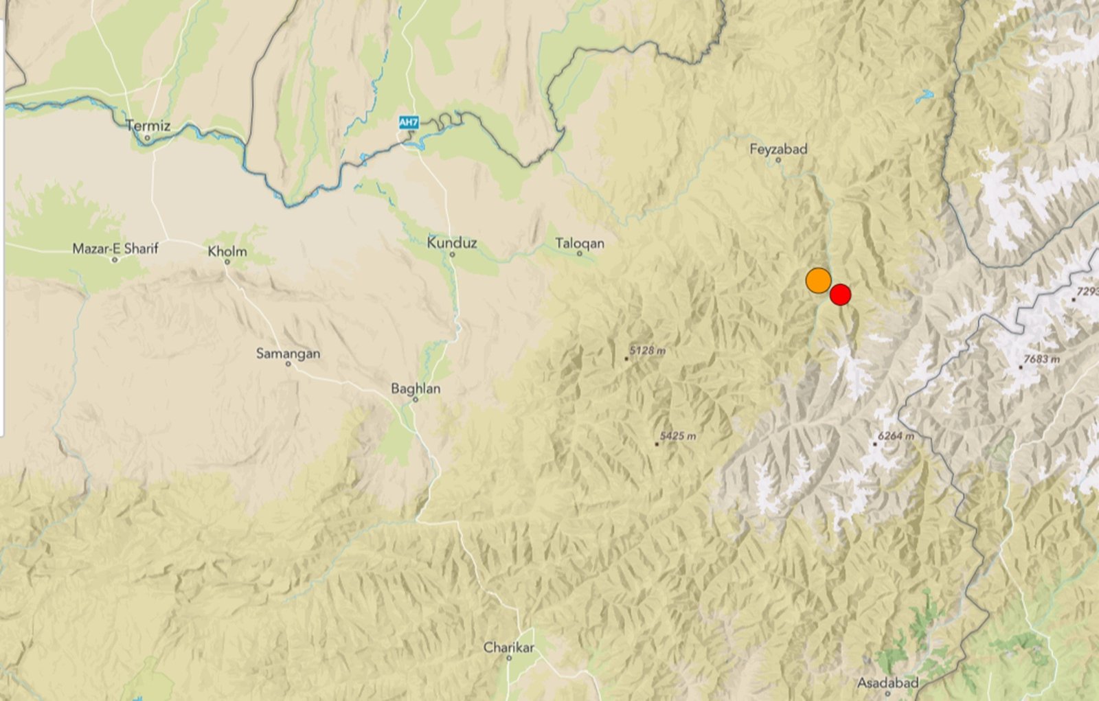 Terremoto de magnitude 5,3 atinge Afeganistão