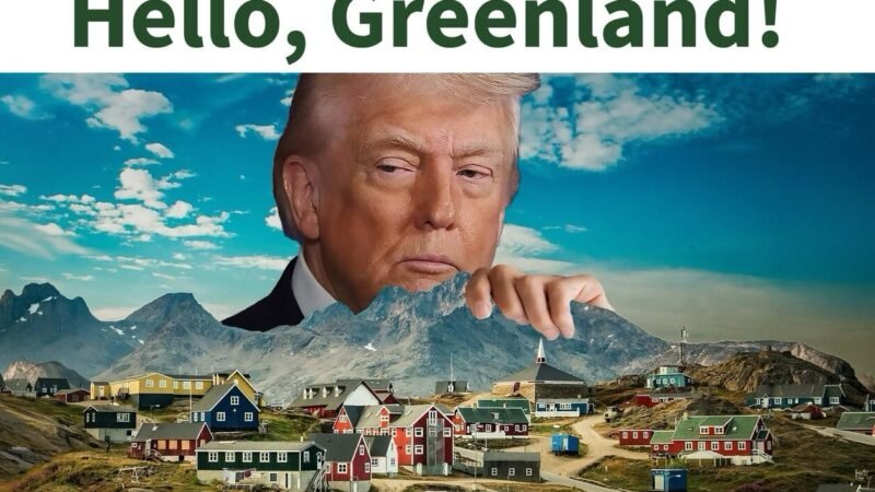 Trump publica imagem ‘segurando’ Groenlândia em meio a pressão por controle da ilha