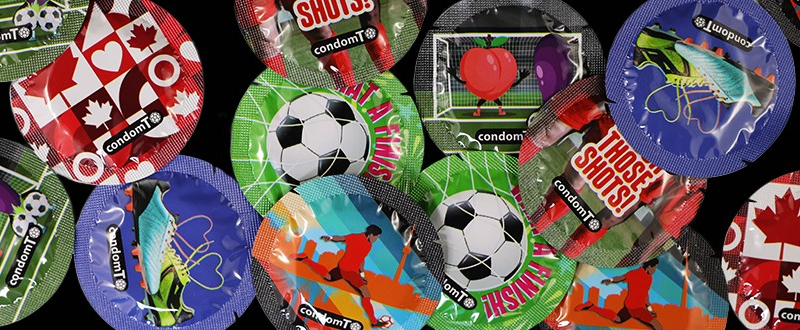 Faça ‘gols’ com segurança: Canadá oferece preservativos temáticos da Copa do Mundo