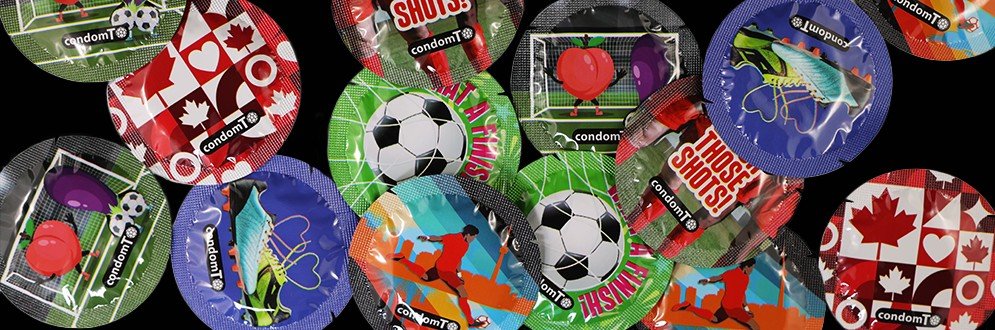 Faça ‘gols’ com segurança: Canadá oferece preservativos temáticos da Copa do Mundo