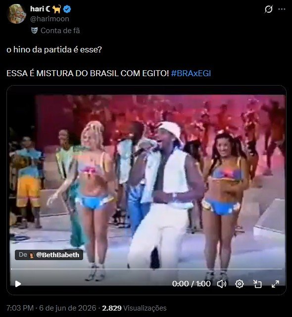 ‘Mistura do Brasil com o Egito’ e gol de Ziko: veja memes do amistoso da seleção