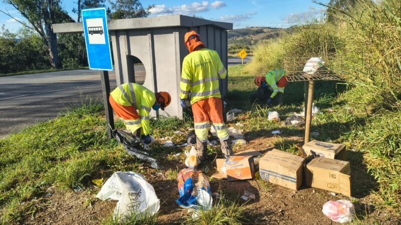 Descarte irregular de lixo por usuários aumenta 46% na MG-050 entre 2025 e 2026