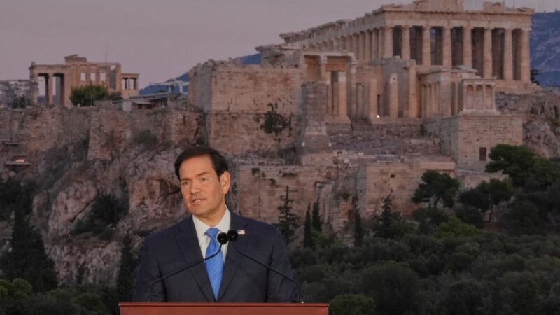 Alvo de protestos, Rubio associa valores da Grécia Antiga ao lema ‘America First’: ‘Poder sem remorso’