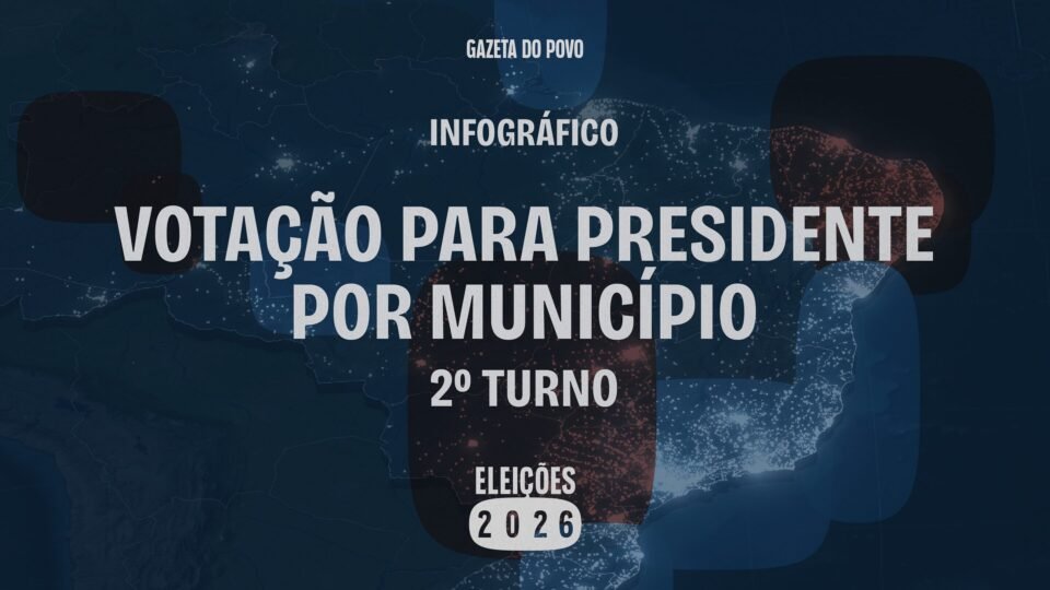 Eleições 2026: veja o mapa da votação para presidente por município